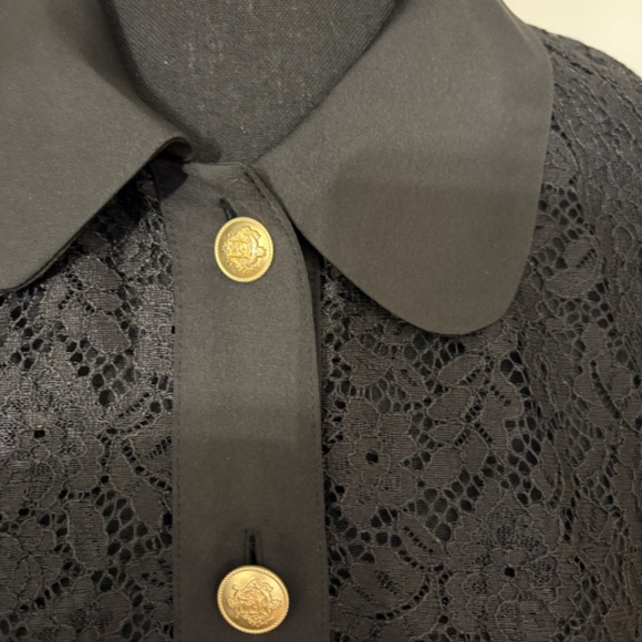 J.Crew Black Lace Lady Jacket Size L  NWOT - Picture 4 of 4